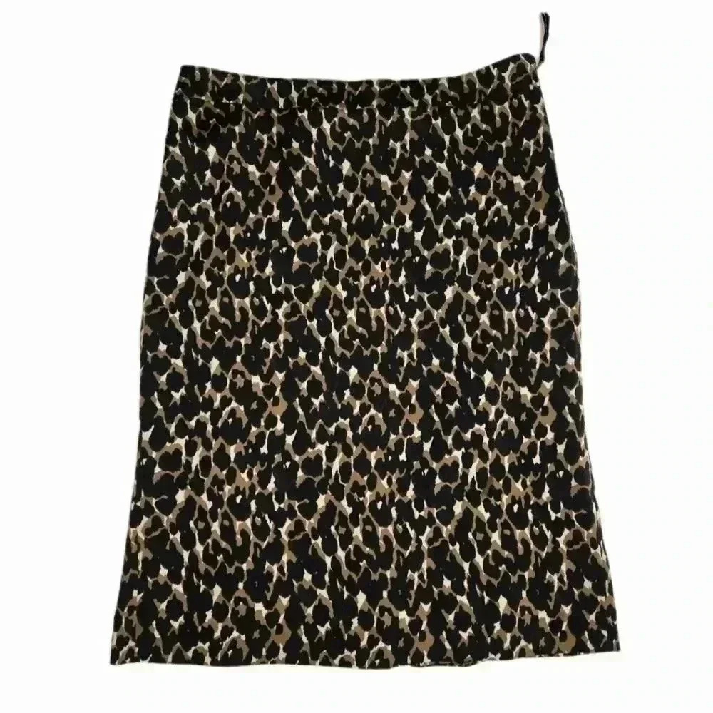 Ann Taylor Animal Print Pencil Skirt